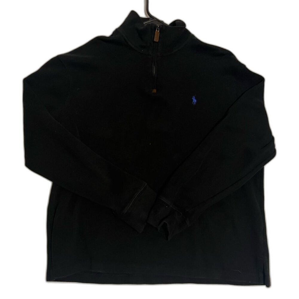Ralph Lauren Black Half-Zip Sweater